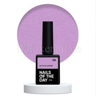 Bottle Gel Shimmer con pincel 06 NAILSOFTHEDAY, 10 ml