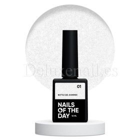 Bottle Gel Shimmer con pincel 01 NAILSOFTHEDAY, 10 ml