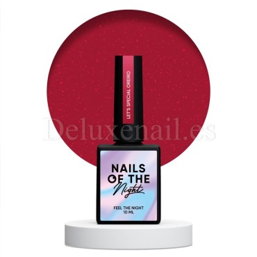 Esmalte Reflectante Oreiro NAILSOFTHENIGHT, Rojo, 10 ml