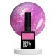 Potal Base 23 NAILSOFTHEDAY, base decorativa, rosa con trozos de foil holográfico, 10 ml