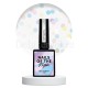 Party Base 02 NAILSOFTHENIGHT, base decorativa, blanco lechoso con hexágonos holográficos, 10 ml