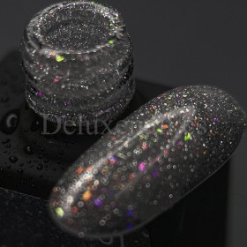 Reflective Base 01 NAILSOFTHENIGHT, base decorativa, plata con micro brillo reflectante plata y rosa, 10 ml