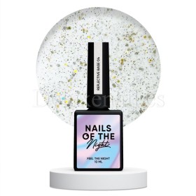 Reflective Base 04 NAILSOFTHENIGHT, base decorativa, beige lechoso con micro brillo reflectante, 10 ml
