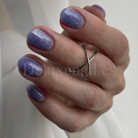 Reflective Base 05 NAILSOFTHENIGHT, base decorativa, azul claro con micro brillo reflectante holográfico, 10 ml