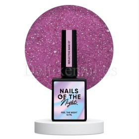 Reflective Base 07 NAILSOFTHENIGHT, base decorativa, rosa con micro brillo reflectante, 10 ml