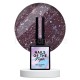 Reflective Base 10 NAILSOFTHENIGHT, base decorativa, violeta claro con micro brillo reflectante, 10 ml