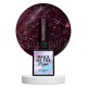 Reflective Base 12 NAILSOFTHENIGHT, base decorativa, violeta con micro brillo reflectante, 10 ml