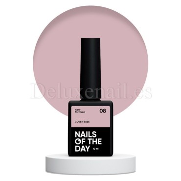 Cover Base 08 NAILSOFTHEDAY, base camuflaje, beige oscuro, 10 ml