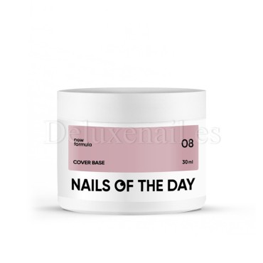 Cover Base 08 NAILSOFTHEDAY, base camuflaje, beige oscuro, 30 ml