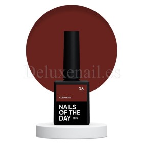 Color Base 06 NAILSOFTHEDAY, base de color chocolate, 10 ml