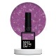 Potal Base 08 NAILSOFTHEDAY, base decorativa, morado con trozos de foil cobre, 10 ml