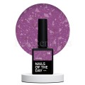 Potal Base 08 NAILSOFTHEDAY, base decorativa, morado con trozos de foil cobre, 10 ml