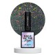 Reflective Base 01 NAILSOFTHENIGHT, base decorativa, plata con micro brillo reflectante plata y rosa, 10 ml