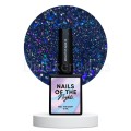 Reflective Base 02 NAILSOFTHENIGHT, base decorativa, azul con micro brillo reflectante azul y turquesa, 10 ml