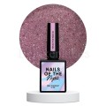 Reflective Base 06 NAILSOFTHENIGHT, base decorativa, rosa apagado con micro brillo reflectante, 10 ml