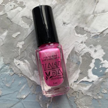 Esmalte Stamping Taki Da 030, Rosa Metalizado, 5 ml