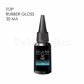 Top sin pegajosidad Rubber Gloss no wipe DE LA RO, 30 ml