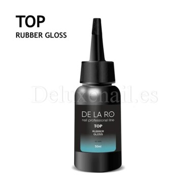 Top sin pegajosidad Rubber Gloss no wipe DE LA RO, 50 ml