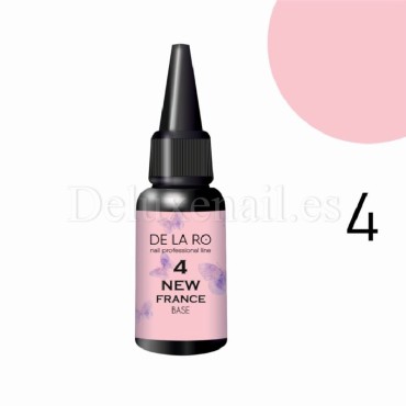 Base New France 04 DE LA RO, base camuflaje, rosa, 30 ml