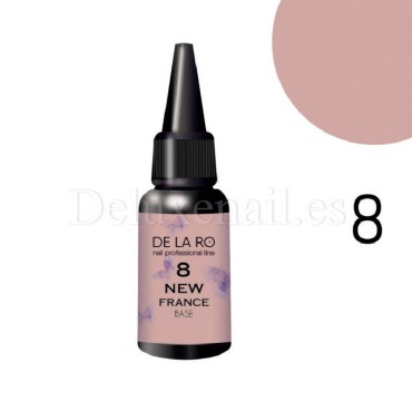 Base New France 08 DE LA RO, base camuflaje, beige oscuro, 30 ml