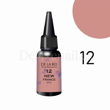 Base New France 12 DE LA RO, base camuflaje, beige oscuro, 30 ml