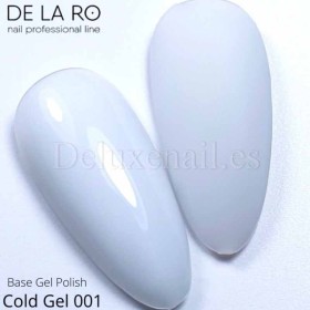 Cold Gel Base 01 DE LA RO, gel líquido blanco lechoso, 15 ml