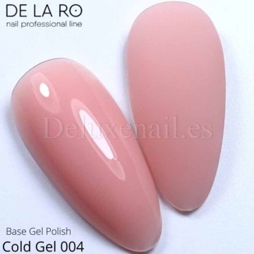 Cold Gel Base 04 DE LA RO, gel líquido nude beige, 12 ml
