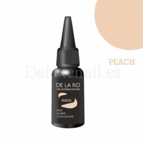 Base Rubber Camouflage Peach DE LA RO, base camuflaje, melocotón, 30 ml