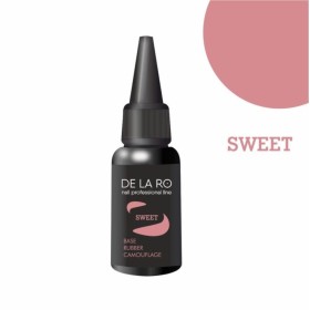 Base Rubber Camouflage Sweet DE LA RO, base camuflaje, rosa, 30 ml