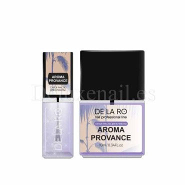 Aceite seco de cutícula con brillo Aroma Provance DE LA RO, 10 ml