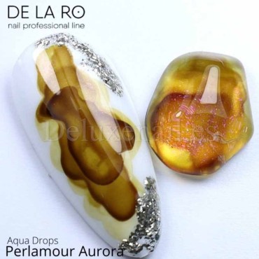 Pintura de Acuarela líquida nacarada Aqua Drops DE LA RO Perlamour Aurora 1, 10 ml