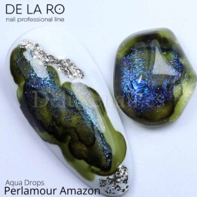 Pintura de Acuarela líquida nacarada Aqua Drops DE LA RO Perlamour Amazon 2, 10 ml