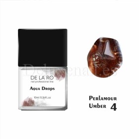 Pintura de Acuarela líquida nacarada Aqua Drops DE LA RO Perlamour Umber 4, 10 ml