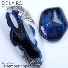 Pintura de Acuarela líquida nacarada Aqua Drops DE LA RO Perlamour Topaz 6, 10 ml