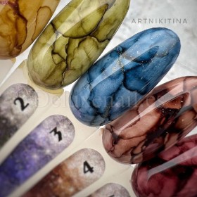 Pintura de Acuarela líquida nacarada Aqua Drops DE LA RO Perlamour Amazon 2, 10 ml