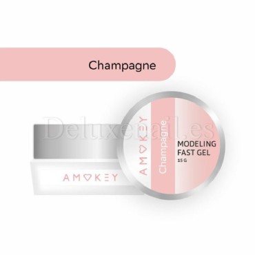 Fast Gel Champagne Amokey, gel constructor de color, 15 gr