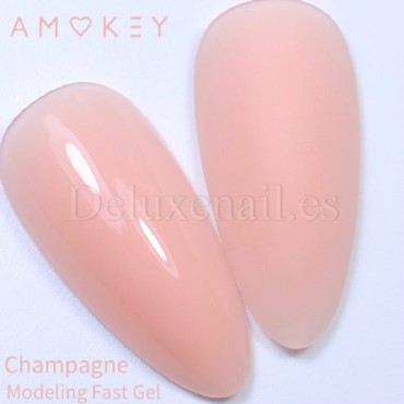Fast Gel Champagne Amokey, gel constructor de color, 15 gr