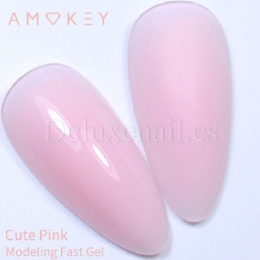 Fast Gel Cute Pink Amokey, gel constructor de color, 50 gr