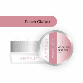 Gel Constructor Monofásico Fast Gel Peach Clafuti Amokey, 50 gr