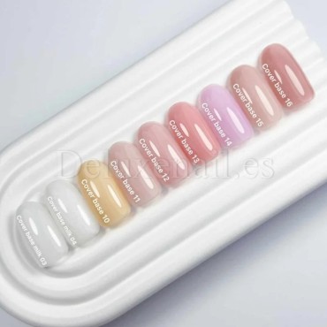 Cover Base Milk 03 NAILSOFTHEDAY, base camuflaje, blanco lechoso, 30 ml