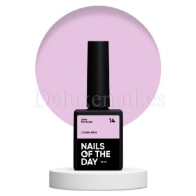 Cover Base 14 NAILSOFTHEDAY, base camuflaje, violeta claro, 10 ml