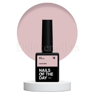 Cover Base 15 NAILSOFTHEDAY, base camuflaje, nude, 10 ml