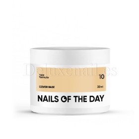 Cover Base 10 NAILSOFTHEDAY, base camuflaje, melocotón, 30 ml
