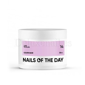 Cover Base 14 NAILSOFTHEDAY, base camuflaje, violeta claro, 30 ml