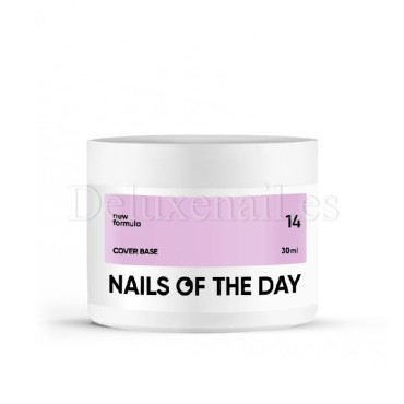 Cover Base 14 NAILSOFTHEDAY, base camuflaje, violeta claro, 30 ml