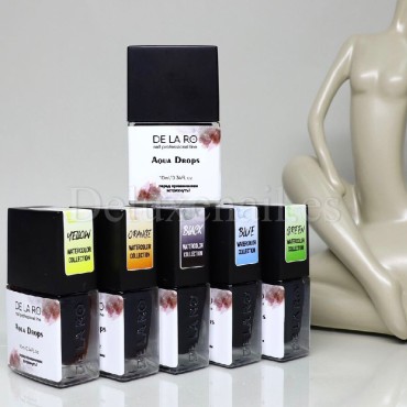 Pintura Acuarela líquida Aqua Drops DE LA RO Black, 10 ml