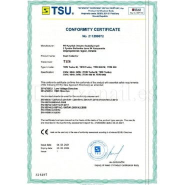 Aspirador de mesa Teri 800 M Black Silver, 80W