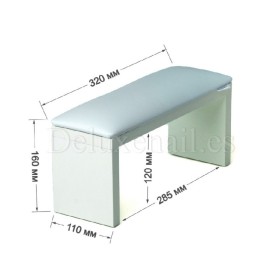 Reposabrazos Amatix Wood White Grey, 1 ud