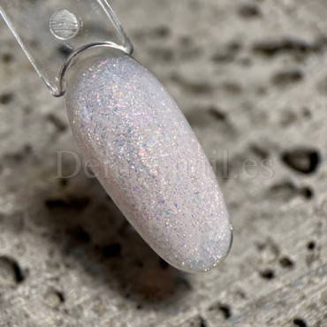 Gel constructor Dark Medium Gel 44, Rosa con foil plateado, 15 ml