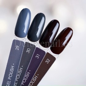 Esmalte Permanente Dark 30, Gris oscuro, 10 ml